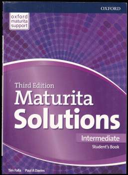 Tim Falla: Maturita solutions - Intermediate. Student's book, Third edition.