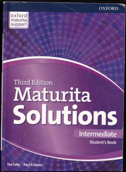 Tim Falla: Maturita solutions - Intermediate. Student's book, Third edition.