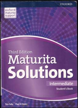 Tim Falla: Maturita solutions - Intermediate. Student's book, Third edition.