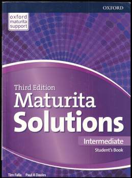 Maturita solutions - Intermediate. Student's book, Third edition.