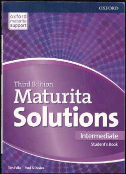 Tim Falla: Maturita solutions - Intermediate. Student's book, Third edition.