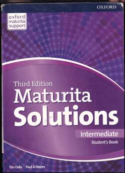 Tim Falla: Maturita solutions - Intermediate. Student's book, Third edition.