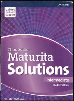 Tim Falla: Maturita solutions - Intermediate. Student's book, Third edition.