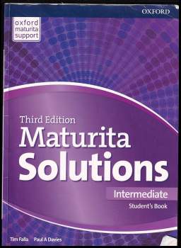 Tim Falla: Maturita solutions - Intermediate. Student's book, Third edition.