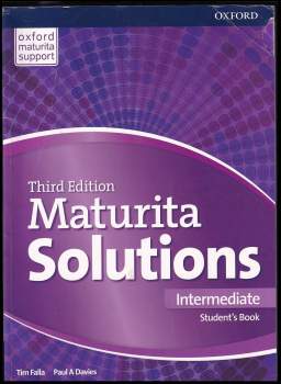 Tim Falla: Maturita solutions - Intermediate. Student's book, Third edition.