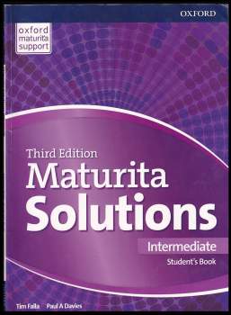 Tim Falla: Maturita solutions - Intermediate. Student's book, Third edition.