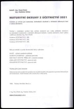 Pavel Štohl: Maturitní okruhy z účetnictví 2021