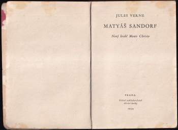 Jules Verne: Matyáš Sandorf