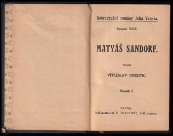 Jules Verne: Matyáš Sandorf