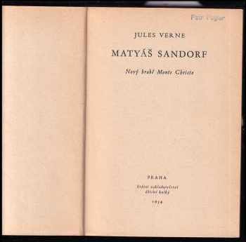 Jules Verne: Matyáš Sandorf