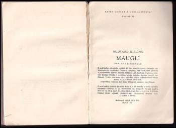 Rudyard Kipling: Mauglí