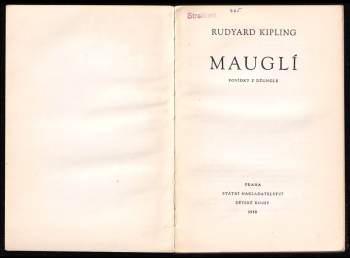 Rudyard Kipling: Mauglí