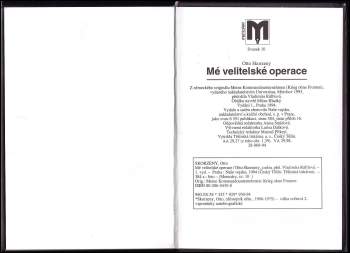 Otto Skorzeny: Mé velitelské operace