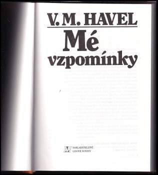 Václav Maria Havel: Mé vzpomínky