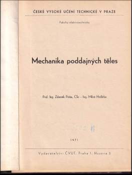 Miloš Hrdlička: Mechanika poddajných těles