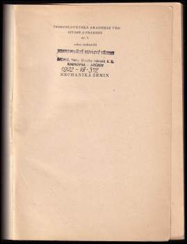 Vojtěch Mencl: Mechanika zemin