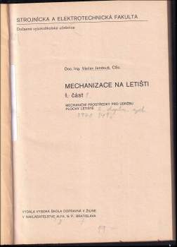 Václav Jandouš: Mechanizace na letišti