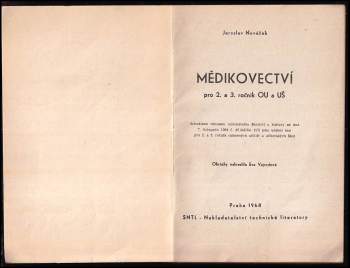 Jaroslav Nováček: Mědikovectví pro 2. a 3. ročník odborných učilišť a učňovských škol