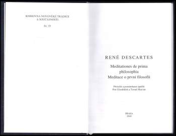 René Descartes: Meditationes de prima philosophia