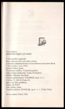 Terry Bisson: Medvědi objevují oheň