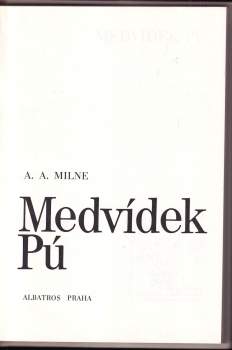 Alan Alexander Milne: Medvídek Pú