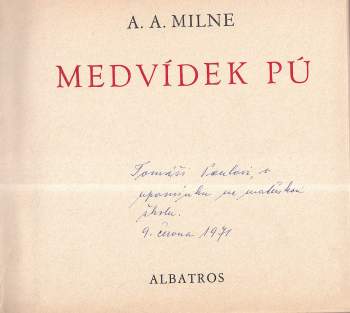 Alan Alexander Milne: Medvídek Pú
