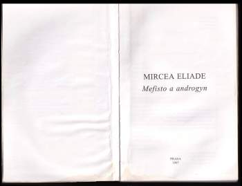 Mircea Eliade: Mefisto a androgyn