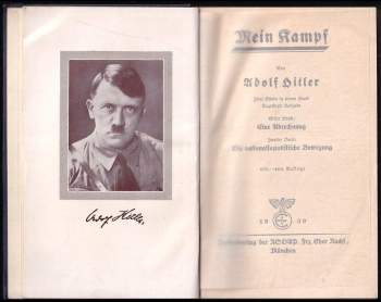 Adolf Hitler: Mein Kampf Band 1+2 POUZE PRO STUDIJNÍ ÚČELY