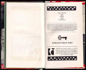 Karel Čapek: Měl jsem psa a kočku