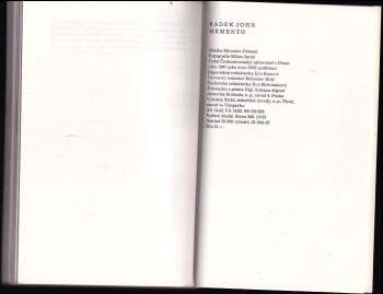 Radek John: Memento