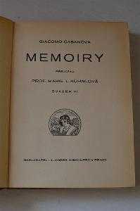Giacomo Casanova: Memoiry