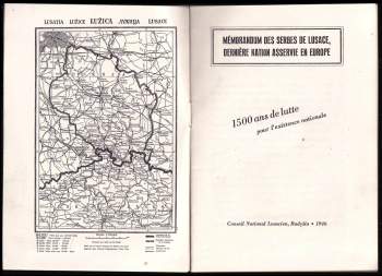 Mémorandum des Serbes de Lusace, dernière nation asservie en Europe