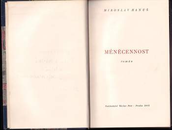 Miroslav Hanuš: Méněcennost