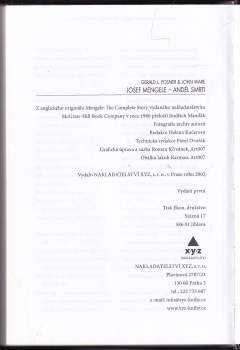Gerald L Posner: Mengele - anděl smrti