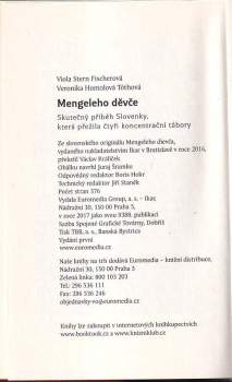 Veronika Homolová Tóthová: Mengeleho děvče