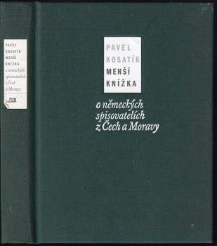 Menší knížka o německých spisovatelích z Čech a Moravy
