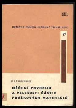 Měření povrchu a velikosti částic práškových materiálů