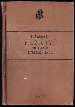 Měřictví pro I. třídu středních škol