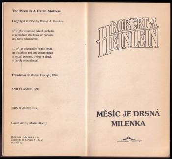 Robert A Heinlein: Měsíc je drsná milenka