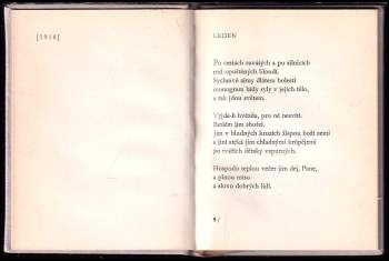 Karel Toman: Měsíce ; Stoletý kalendář