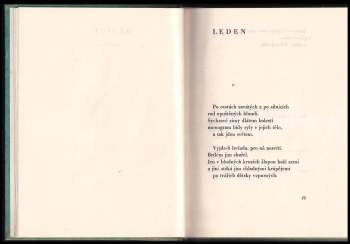 Karel Toman: Měsíce ; Hlas ticha