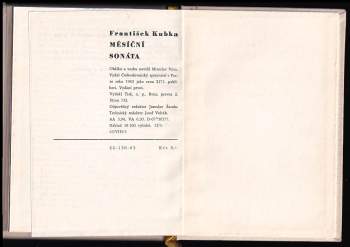 František Kubka: Měsíční sonáta