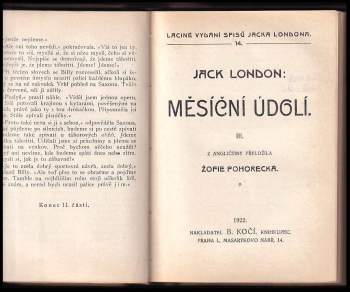Jack London: Měsíční údolí