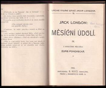 Jack London: Měsíční údolí