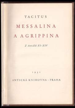 Publius Cornelius Tacitus: Messalina a Agrippina
