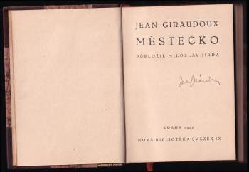 Jean Giraudoux: Městečko
