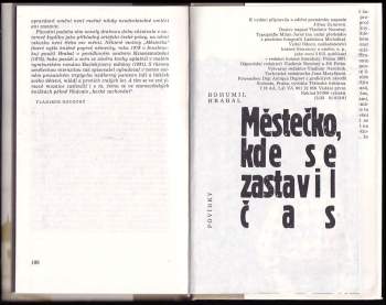 Bohumil Hrabal: Městečko, kde se zastavil čas