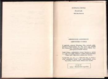 Sherwood Anderson: Městečko v Ohiu