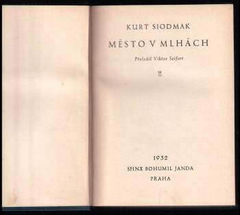 Curt Siodmak: Město v mlhách