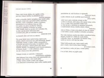 Jaroslav Seifert: Město v slzách ; Samá láska ; Svatební cesta ; Slavík zpívá špatně ; Poštovní holub